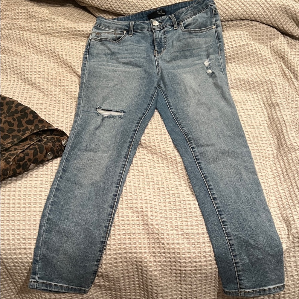 1822 Denim Light Blue Jeans size 8 EUC